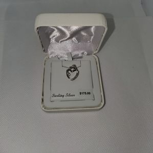 Mother's day necklace silver and diamond